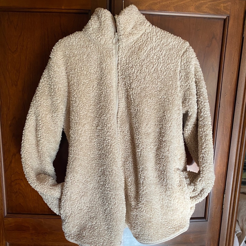 H&M Maternity, fuzzy polar fleece